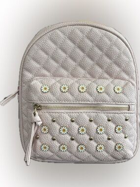 Under One Sky Quilted Daisy Mini Backpack - Light Pink